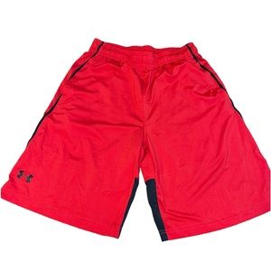 Umbro‎ red & black men’s athletic basketball shorts size medium